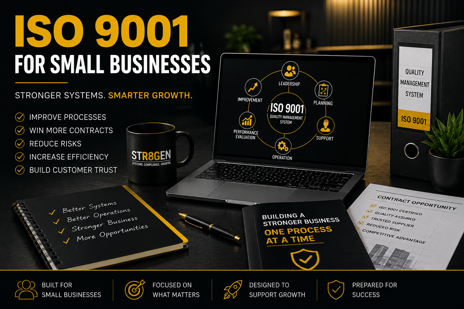 ISO 9001 certification for small UK businesses helping improve processes, win contracts, and support business growth
