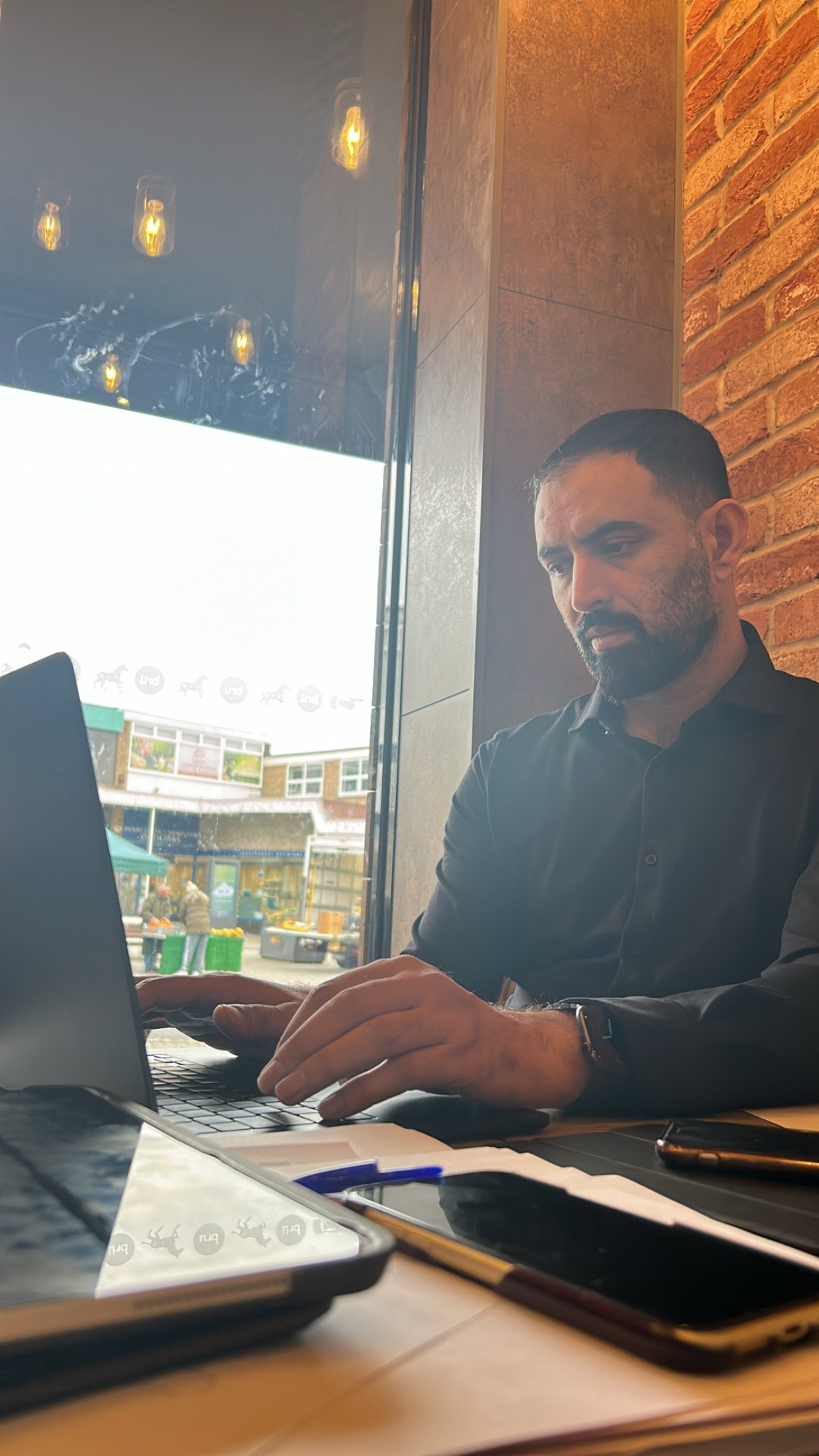 Ejaz Shah working on business strategy